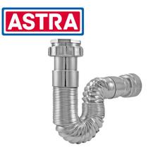 Sifão sanfonado / extensivo universal abs cromado astra tubo