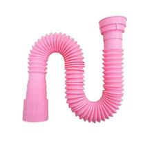 Sifão Sanfonado Multiuso Lavatório/Pia/Tanque 72cm Rosa