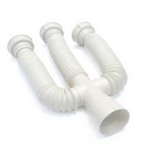 Sifão Sanfonado Triplo Extensivo Ajustável Universal Para Lavatório / Pia / Tanque Plastuning