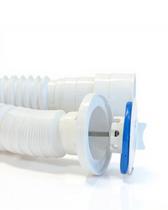 Sifão Sanfonado Tubo Extensivo Flex Com Válvula 70cm Pias Tanque Lavatórios