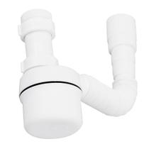 Sifão Sanfonado Universal com Copo Extensível Plástico Branco Tigre