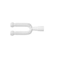 Sifão Sanfonado Universal Duplo Branco Pvc