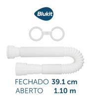 Sifão Simples Universal Branco 1,10 mts Blukit 030138