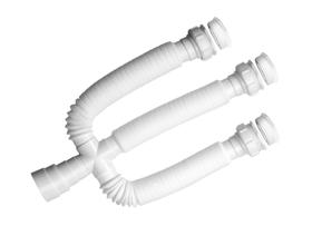 Sifão Triplo com Anel Plástico Branco - Duda