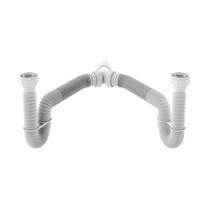 Sifão tubo extensivel duplo 0,74m - branco censi Sifão tubo extensivel duplo 0,74m - branco censi