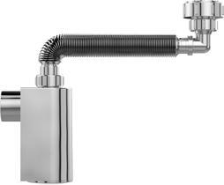 Sifao tubo extensivo c/ copo de parede cromado dn38 Sifao tubo extensivo c/ copo de parede cromado dn38