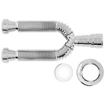 Sifão Tubo Extensivo Duplo Univers. Cromo 70cm 031601 Blukit