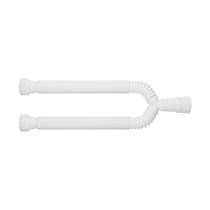 Sifão Tubo Extensivo Duplo Universal Blukit Com Porca Branco 1,1M