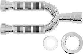 Sifão tubo extensivo duplo universal cromado 70cm 031601 - blukit