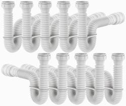 Sifão Tubo Extensivo Universal Branco Censi 74cm Kit 10 Un.