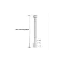 Sifão Tubo Extensivo Universal Sanfonado 74cm Branco