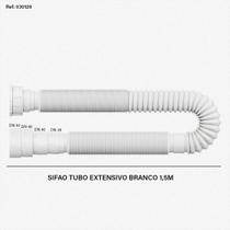 Sifao Tubo Sanfonado Ajustável Lavatório/Pia/Tanque Universal EXTRA GRANDE 1,10m e 1,50m