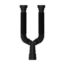 Sifão Universal Black Duplo Anel PVC 22051 - Blukit