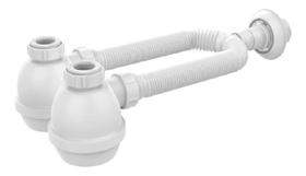 Sifão Universal Com Copo Duplo Para Tanque Pias Bojos Cubas Sifão Universal Com Copo Duplo Para Tanque Pias Bojos Cubas