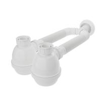 Sifao universal duplo com copo e canopla branco - 031307 Sifao universal duplo com copo e canopla branco - 031307