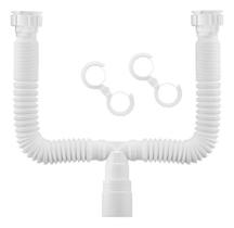 Sifão Universal Duplo Extensivel Branco