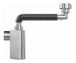 Sifão Universal Parede Com Copo Cromado Abs - 031703