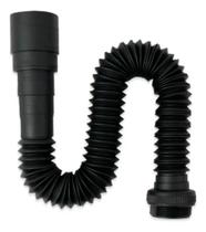 Sifão Universal Preto Sanfonado 72cm Pia Banheiro