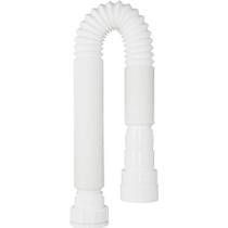 Sifão Universal Sanfonado 1,50m Blukit Branco Flexível Pia Tanque Lavabo Cozinha Encanador