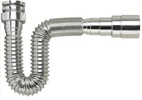 Sifão Universal Sanfonado Cromado Flexível Pia Cozinha Banheiro 72cm Unifortte