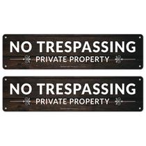 Sign Sigo assina propriedade privada sem invasão de 3 x 12 polegadas