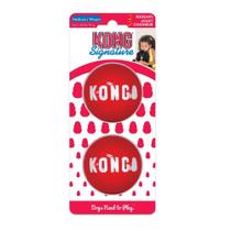 Signature Ball KONG Kit 2 Bolas com apito para cães