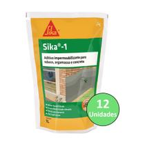 Sika-1 Aditivo Impermeabilizante Cimento Concreto 1L - 12 Un