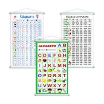 Silabário + Complexo + Alfabeto Vogais Kit 3 Banners Grande Silabário + Complexo + Alfabeto Vogais Kit 3 Banners Grande