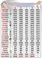 Silabário Complexo - Unicórnio - Home E Planner Silabário Complexo - Unicórnio - Home E Planner