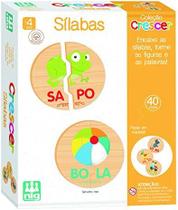 Sílabas - brinquedo educativo de madeira