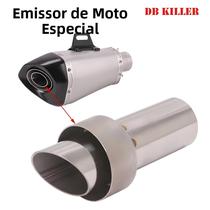 Silenciador De Escape Para Motocicleta Em Aço Inoxidável Com DB Killer