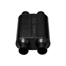 Silenciador Flowmaster Série 40 Oval Dual Entrada e Saída de 6,5 cm Silenciador Flowmaster Série 40 Oval Dual Entrada e Saída de 6,5 cm