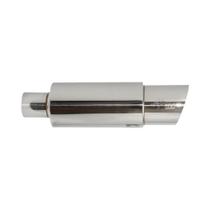 Silenciador Universal De Aço Inoxidável Para Carro, Tubo De Escape Com Saída De 370mm, Comprimento