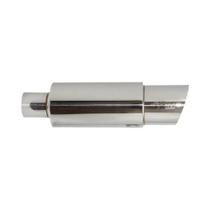 Silenciador Universal De Aço Inoxidável Para Carro, Tubo De Escape Com Saída De 370mm, Comprimento