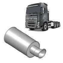 Silencioso Final Volvo FH FM NH Com Miolo Apos 99 - 1676499 - Fabbof