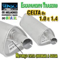 Silencioso Traseiro Chevrolet Celta Hatch 1.0/1.4 8v 2001-2005