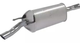 Silencioso traseiro Prisma 1.0/1.4 8V 2009 a 2011