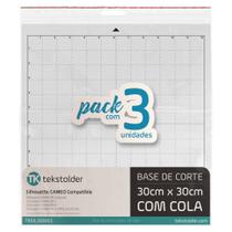 Silhouette pack com 3 peças - base de corte 30x30 com cola - TEKSTOLDER