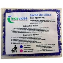 Silica Azul Refil para Desumidificador de Aparelho Auditivo - Sachê 50g