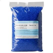 Sílica Gel Azul Desumidificante Elimina Umidade Mofo Para Ambientes Closets 4 a 8mm Quimidrol 1KG