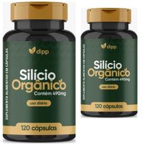 Silicio Organico 490mg 2 frascos x 120 capsulas dipp muwiz 240 caps