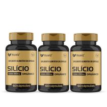 Silício Organico kit 3 Frascos 60 Cápsulas 490mg total 180 capsulas Silício Organico kit 3 Frascos 60 Cápsulas 490mg total 180 capsulas