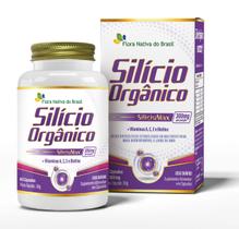 Silício Orgânico Vitaminas A C E Biotina 60 Capsulas 500mg Flora Nativa