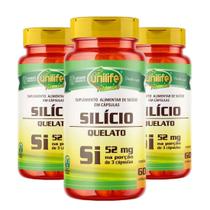Silício Quelato 60 cápsulas de 450mg Kit com 3 Silício Quelato 60 cápsulas de 450mg Kit com 3