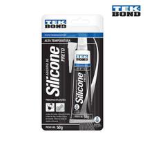 Silicone Acético 50g Preto Blister Alta Temp - Tekbond - NÃO ESPECIFICADO