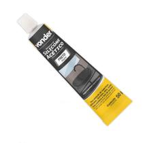 Silicone acetico 50g preto tubete - vonder