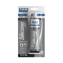Silicone Acético Alta Temperatura Cinza 50g - Tekbond Silicone Acético Alta Temperatura Cinza 50g - Tekbond