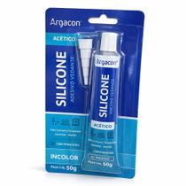 Silicone Acético Argacon 50g Incolor Vedação Silicone Acético Argacon 50g Incolor Vedação