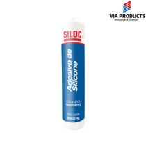 Silicone acetico branco 280gr - 9401019 - siloc