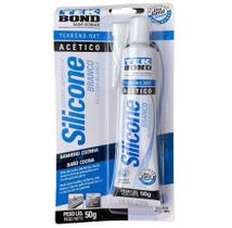 SILICONE ACETICO BRANCO C BLISTER TEKBOND 50 gr - TEKBOND